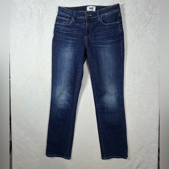 PAIGE Denim - PAIGE Size 24 Women's Brigite Indigo Straight Leg Jeans Premium Designer Denim